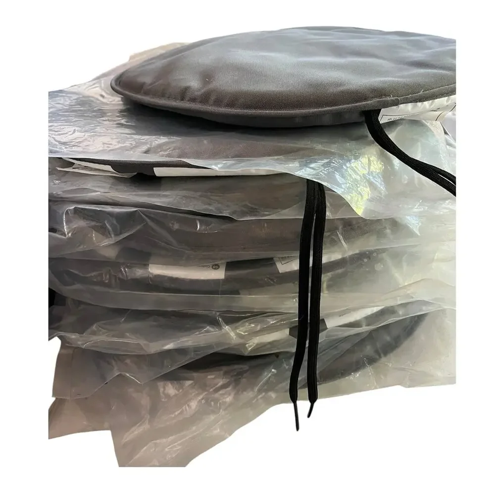 10 x IKEA BENO Chair Pad Outdoor Round Gray Cushion 13 3/4 